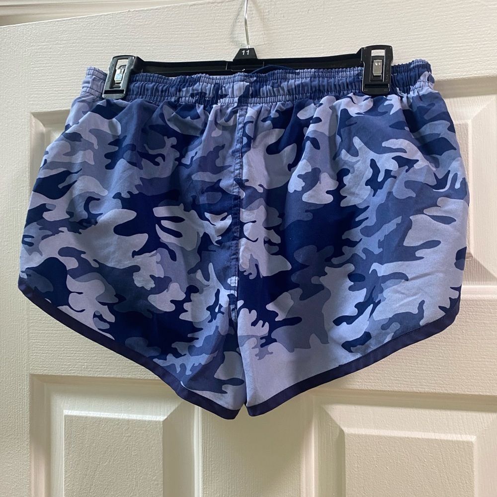 Gently used Camo blue shorts from Uzzi
